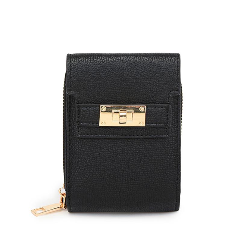 Women's Wallet Women's Small Wallet Women's Simple Texture Folding Fashion Short Clutch Wallet