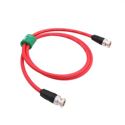 HT 12G 4K Raw SDI Coaxial Video Cable BNC To BNC Canare 75 Ohm Flexible Shielded Red for Camera Monitor LV-61S 1.5M