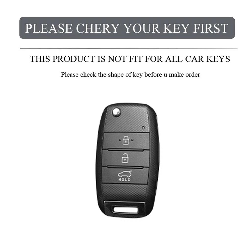 Car Key Case Cover For Kia Rio 3 4 Hyundai I30 Optima Xceed Ceed 2 Sorento 2011 Forte Niro Soul Key Case Accessories