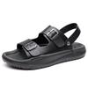 Men Dual-purpose Slippers High Quality Leather Sandals Fashion Casual Beach Shoes Summer Open Toe Sandals for Men Designer Slies