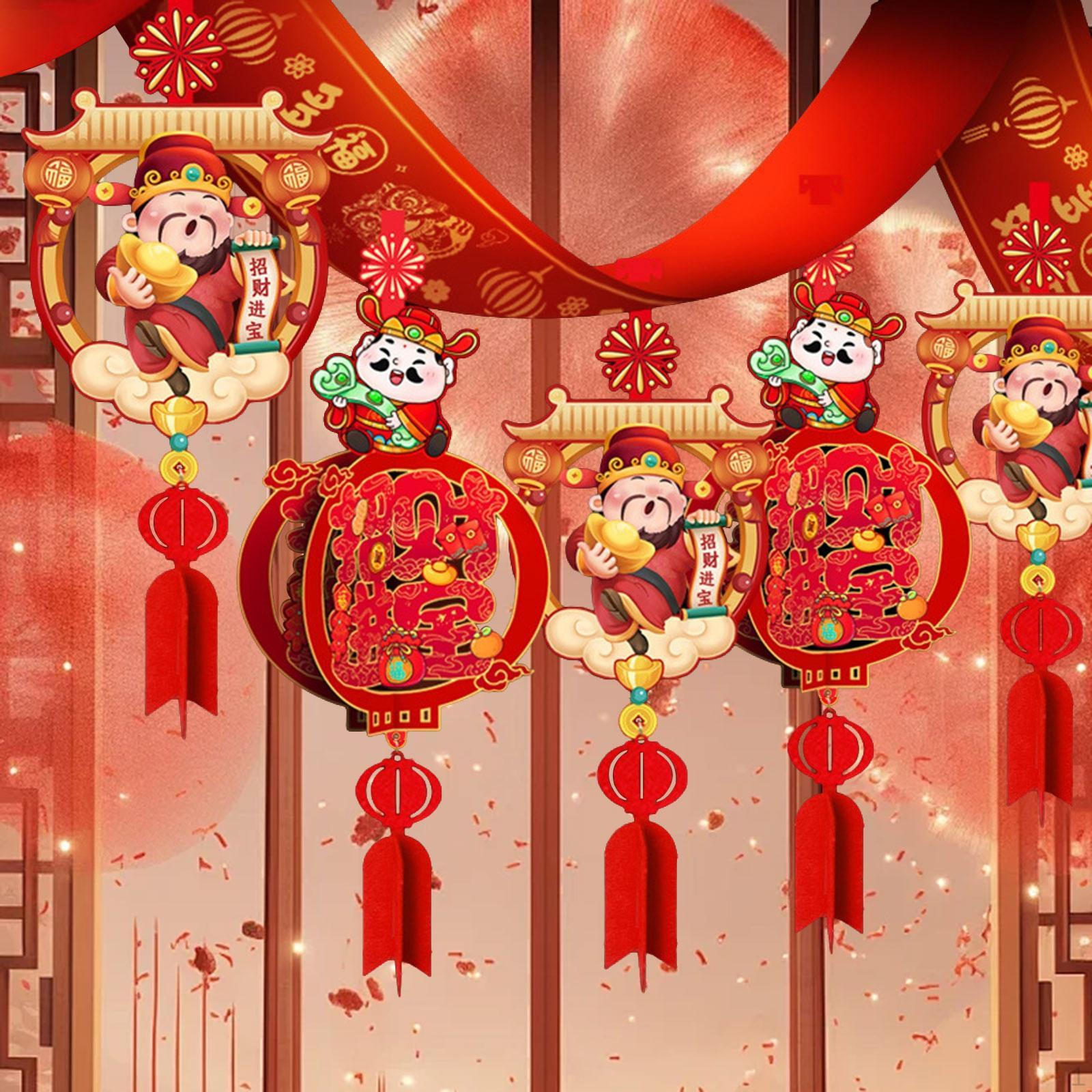 

Китайский Год Баннер DIY Подвесной Флаг Домашний Декор Полый Подвесной Потолочный Украшения для Style B