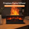 Aroma Humidifier Flame Essential Oil Diffuser with RGB Light and Remote Control