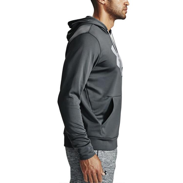 Under Armour Fleece Hooded Training Sweatshirt Men Sweatshirts Gray 1357085-012