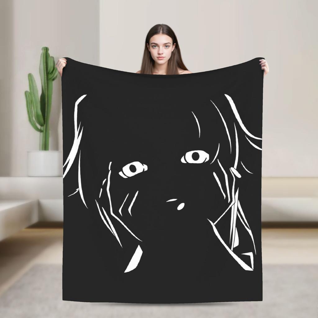 Mirai Nikki Gasai Yuno Super Soft Blankets Plush Throw Blanket Street Trend Couch Chair Flannel Bedspread Sofa Bed Cover