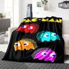 1Pc Pacman Adventure Blanket For Couch Bed Plush Cozy Fuzzy Blanket Super Soft Warm Blankets For Fall And Winter 091890