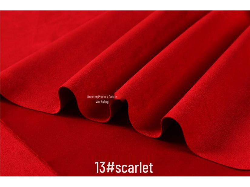 Luxury Snowflake Velvet Suede Air Layer Fabric - Thick, Stretchy, Soft, Delicate Knit