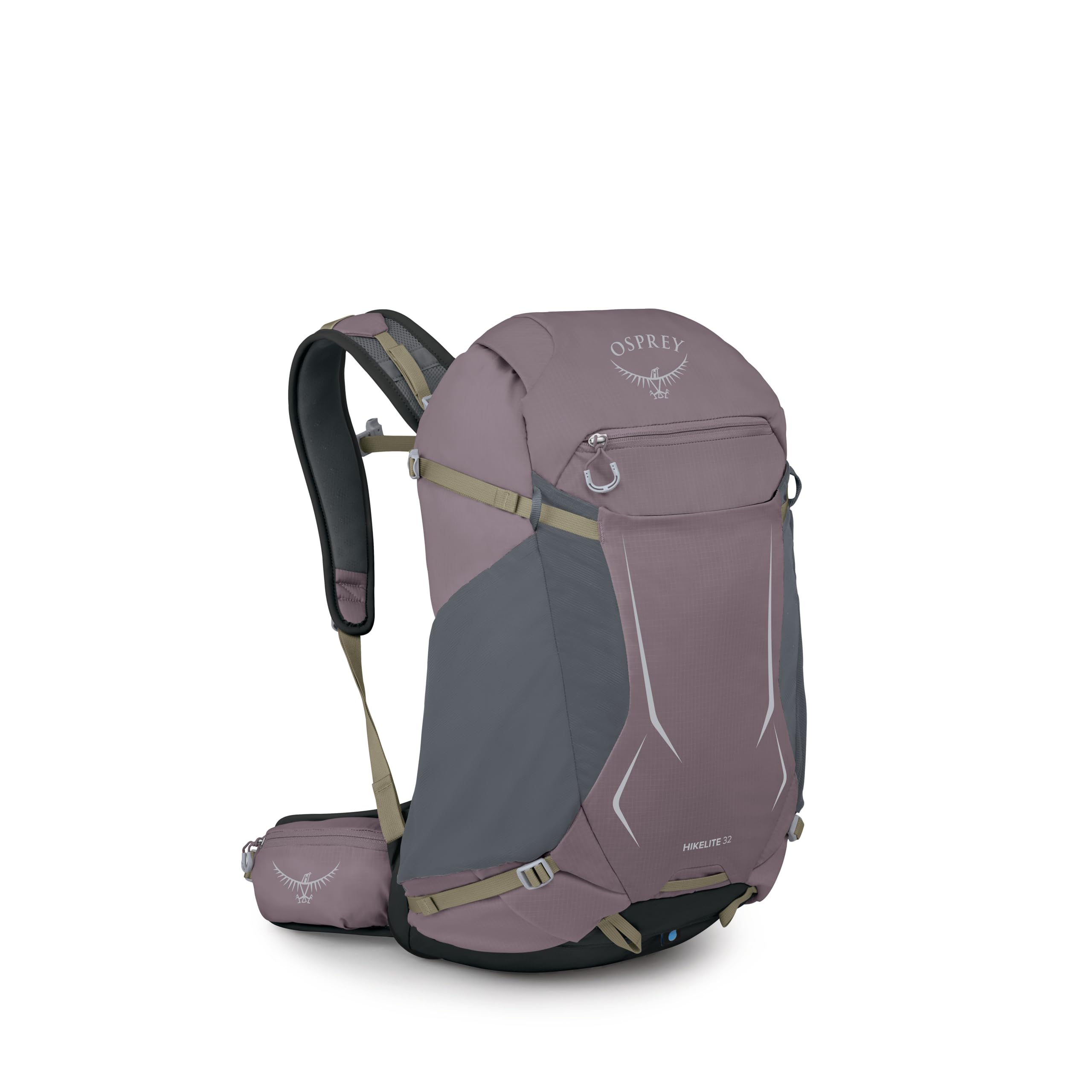 Osprey Hikelite 32L Прочный туристический рюкзак Дорожный рюкзак на день с чехлом от дождя Графитовый Фиолетовый - Унисекс,