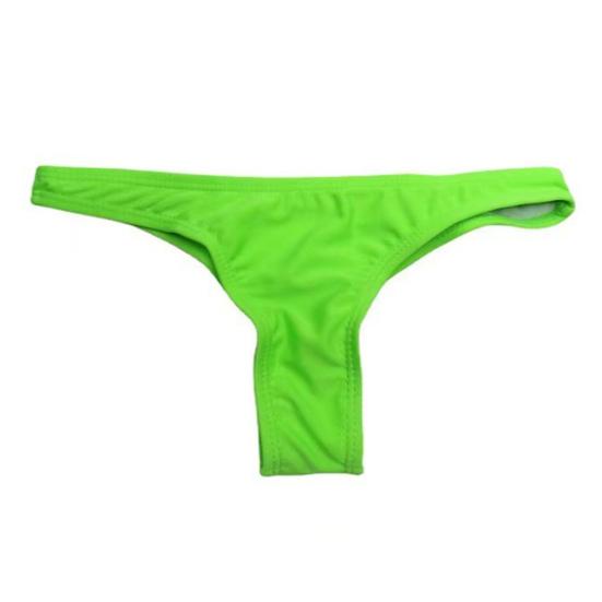 Slip bikini sfacciato da donna, perizoma a vita bassa, slip Rave, costume da bagno a taglio medio