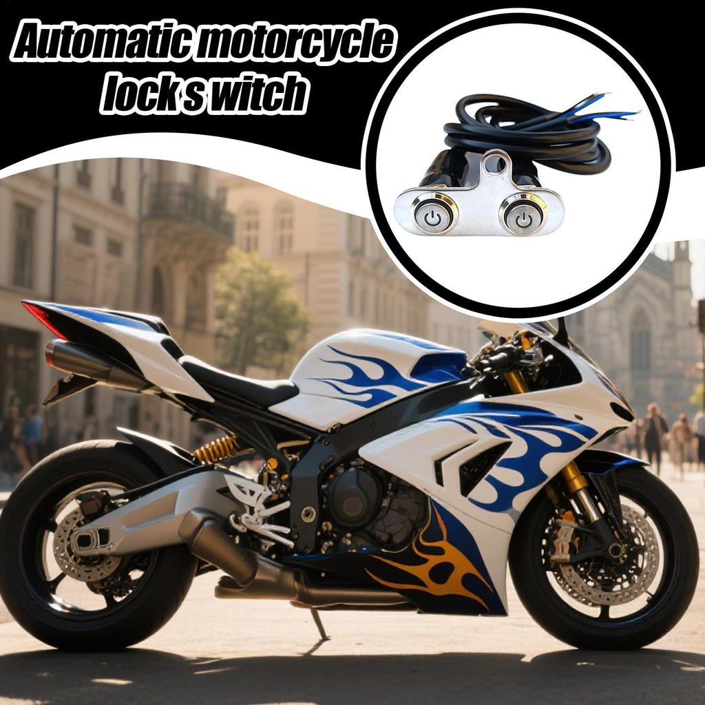 Motorcycle Handlebar On Off Button Automatic Lock Headlight Spotlight Button Multifunctional Waterproof Replacement Parts For