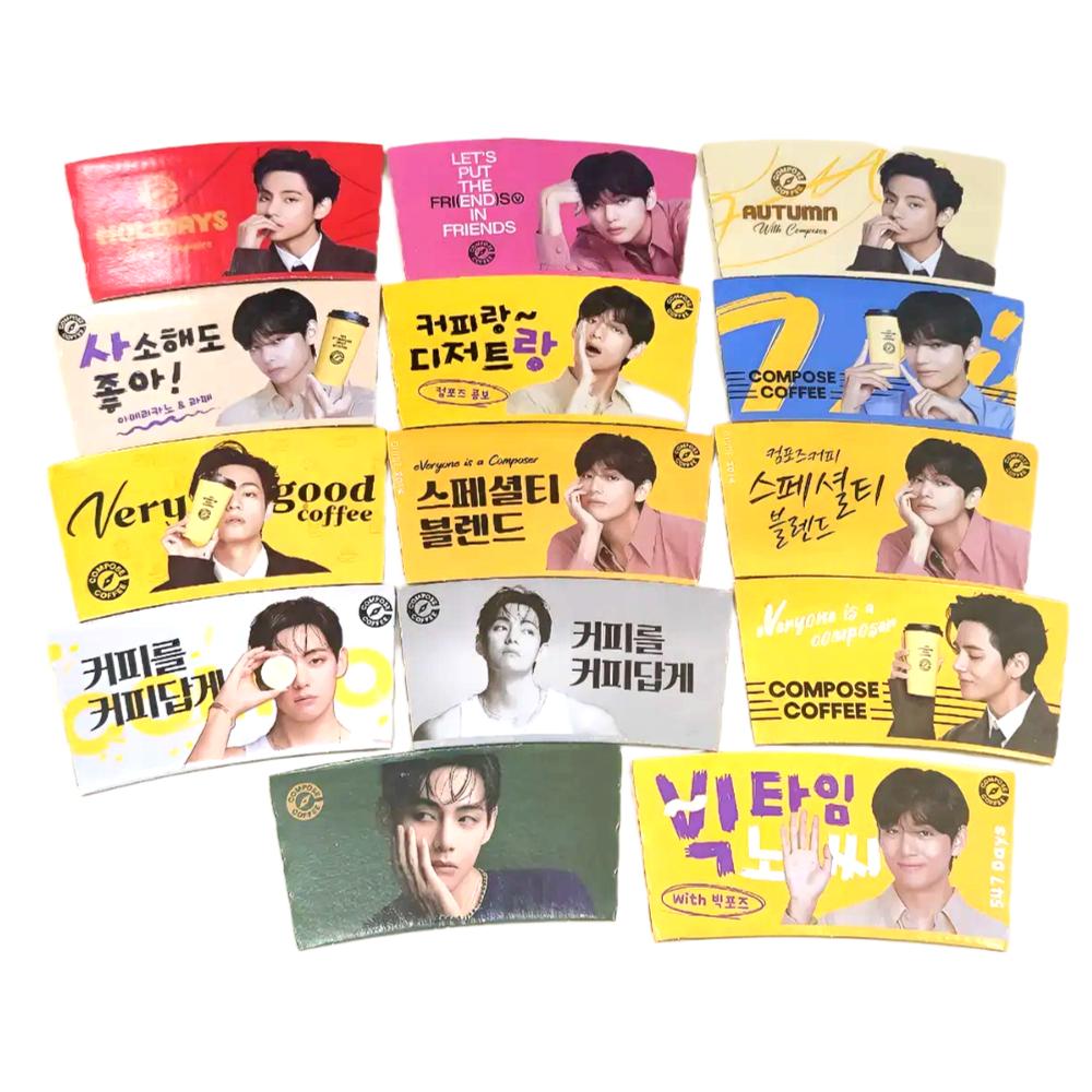 BTS V Compose Coffee Cup Holder 1EA | Limited Event Sleeve