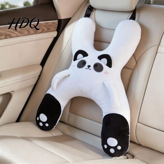 Plüsch-Umarmungskissen für Sofa H-förmig Auto Kinder Niedliche Nackenkissen Sitz Schlafen Lendenstützkissen Ruhekissen Reisen Entspannen Rücksitz