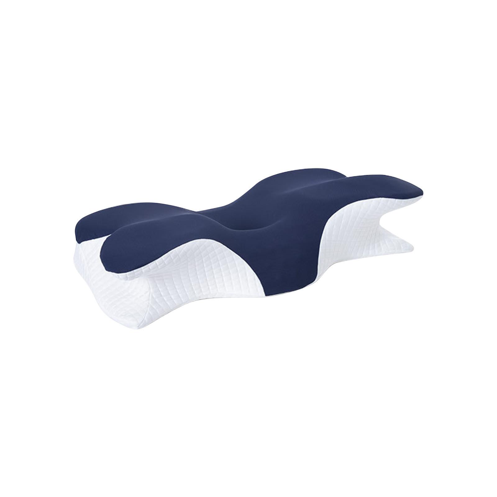 

Удобная подушка с эффектом памяти, эргономично разработанная подушка для поддержки шеи, улучшающая сон, идеально подходит для женщин, спящих на боку, на спине и на животе One Size тёмно-синий