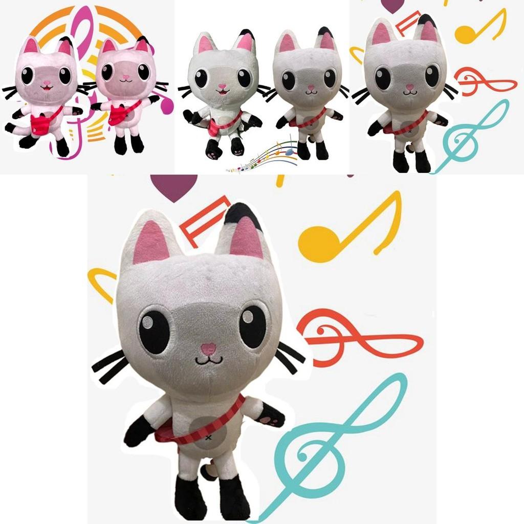 Adorable Gabby's Dollhouse Music Plush Toy Cartoon Stuffed Cat Plushie Doll For Kids