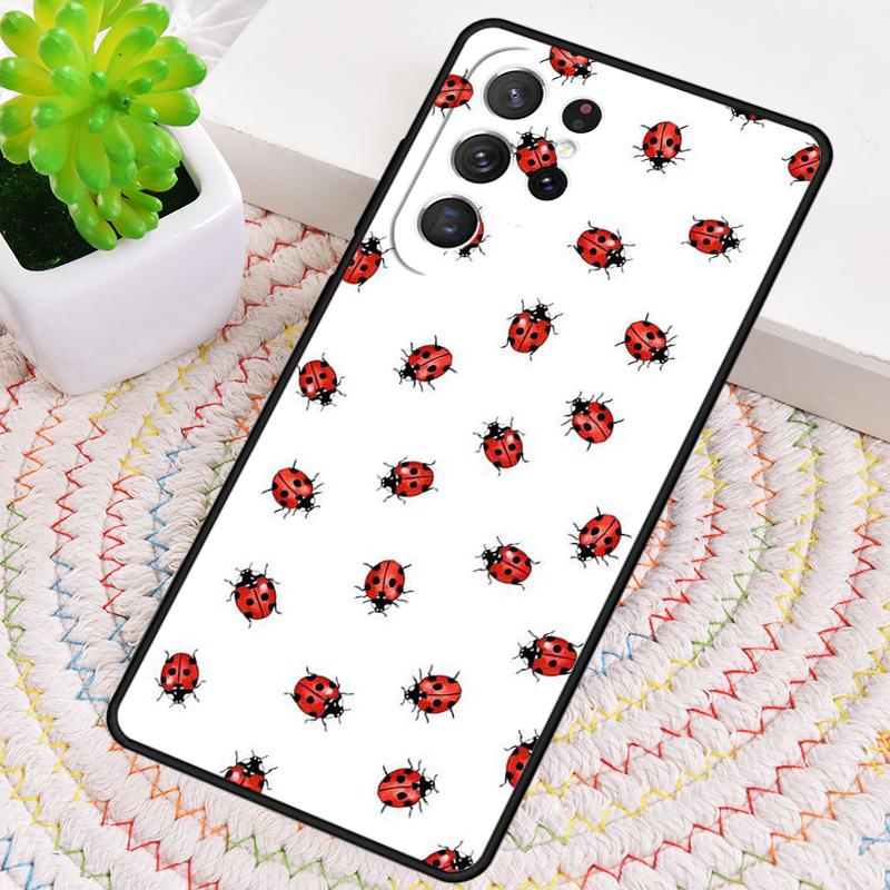 Ladybug Beetle Soft Silicone Phone Case For Samsung Galaxy Note 10 Pro S26 S25 S24 S23 S22 S21 Plus S25Ultra Capa Cover