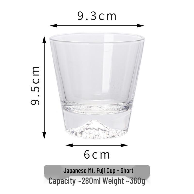 OLOEY Snow Mountain Crystal Whiskey Glass