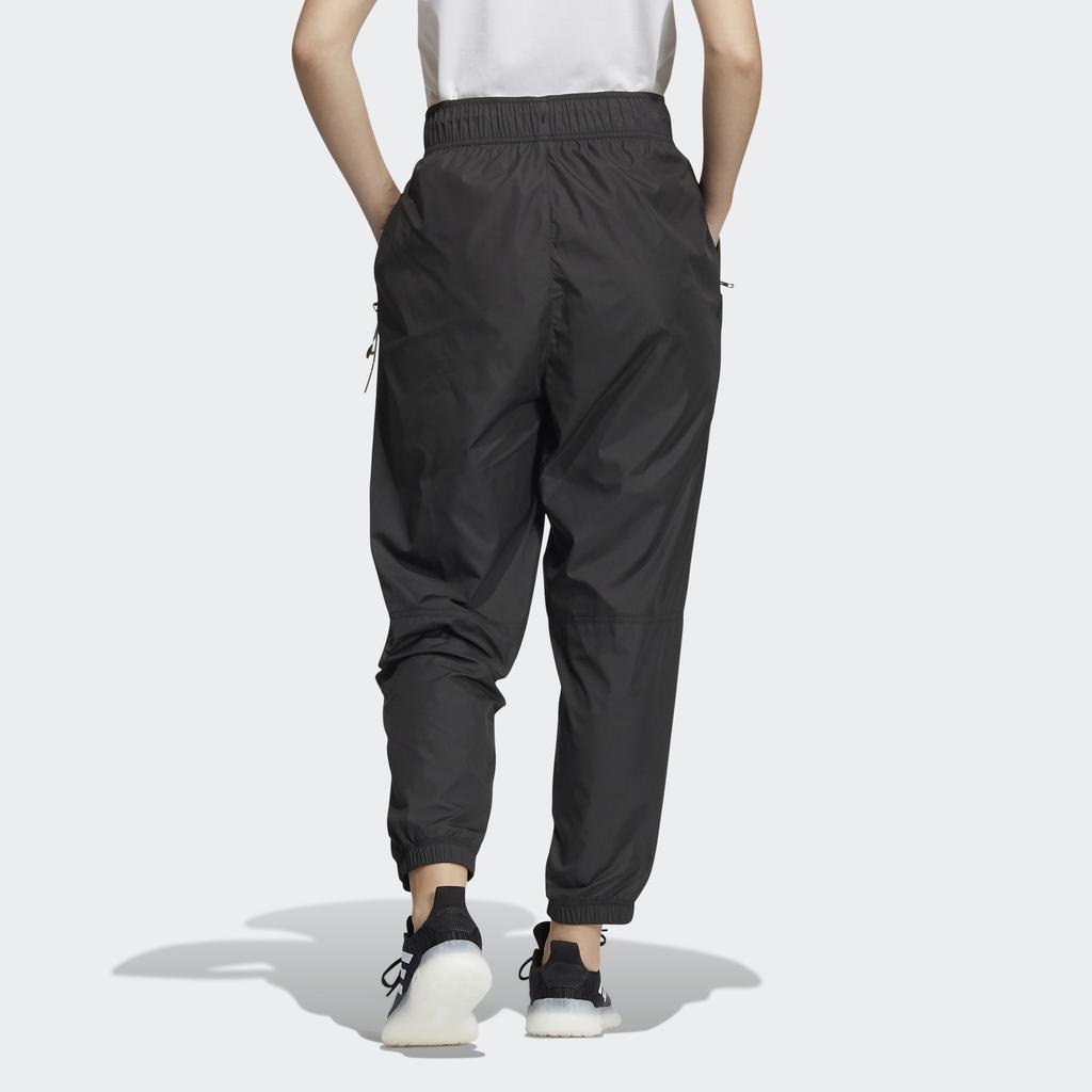 Adidas Elastic Cuff Woven Track Pants Women Bottoms Black HA3630