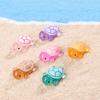 1Pc 1.77" Glow In Dark Sea Turtle Figurines Resin Glow Animal Miniature Figurines Ocean Theme Diy Home Garden Decoration
