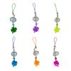 Practical Acrylic Clovers Leaf Mobile Chain with Crisp Sound Portable Accessory Good Luck Charm for Trendy Women