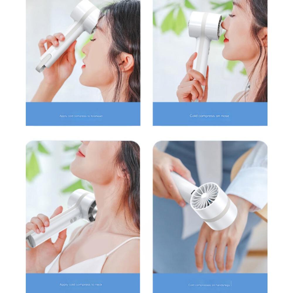 Halbleiterkühlung Kaltkompresse Kleiner Lüfter USB-Lade-Desktop-Outdoor-Turbinen-Mini-Lüfter