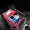 Double Cup Holder Car Armrest Cushion PU Leather Phone Storage Box Car Interior Tissue Box  SUVs