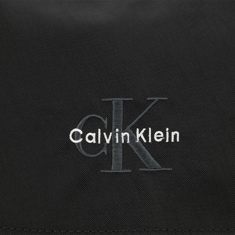 Calvin Klein Casual Travel Large Capacity Embroidered Fabric Backpack Men backpack Space-Black 4D3270G-UB1