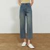 Women's High-Waist Straight Leg Cropped Jeans