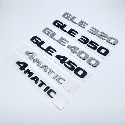 2017 Letras Emblema Emblema para Mercedes Benz GLE250d GLE300d GLE350d GLE400 GLE450 4Matic Estilo de Carro Porta-malas Placa de Identificação Adesivo