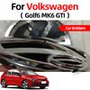 BGA1 For VW VOLKSWAGEN 2026 New 135mm 110mm Car Front Grill Badge Rear Trunk Emblem Lid Logo Car Styling For Golf6 MK6 GTI 2009 2010 GE9