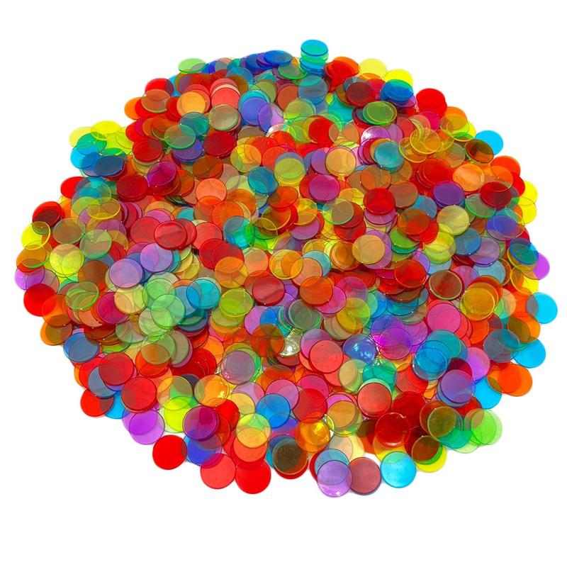 

Learning Resources Transparent Color Counting Chips Size 19Mm Classroom Montessori Toys Maths Juguetes Didcticos Para Niños (As shown-31620)-