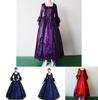 Luxurious Womens Medieval Marie Antoinette Dress With Long Sleeves Victorian Style