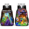 Minecraft Pattern Double Sided Schoolbag Backpack Breathable Bag Fashion Gift