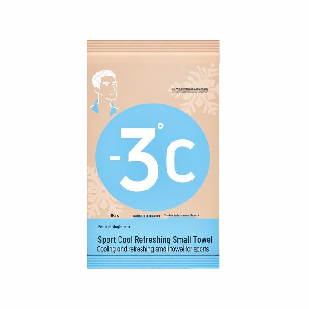 Portable Instant Cooling Towel - Sweat Absorbent, Quick-Drying, Individually Packed for Outdoor Fitness.