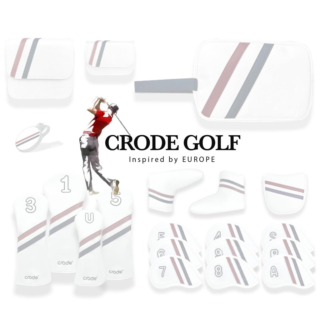 Bolsa para Bolas de Golfe CRODE com Marcador de Bola e Porta-Tees, Bolsa de Transporte Multifuncional para Armazenamento de Bolas de Golfe, Couro Premium