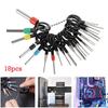 18pcs Terminal Removal Repair Tool Electrical Connector Automotive Pin Extractor High-selling Manual Tool Accessories