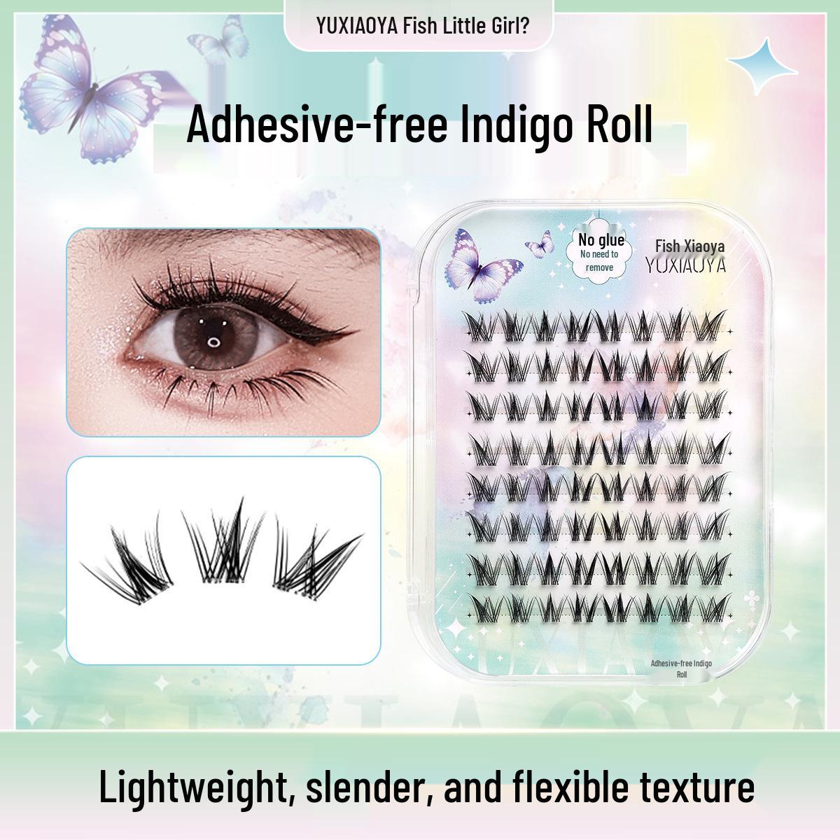 

Yu Xia Ya Glue-Free Natural White Magnolia Eyelashes - Little Devil Girl Group Style