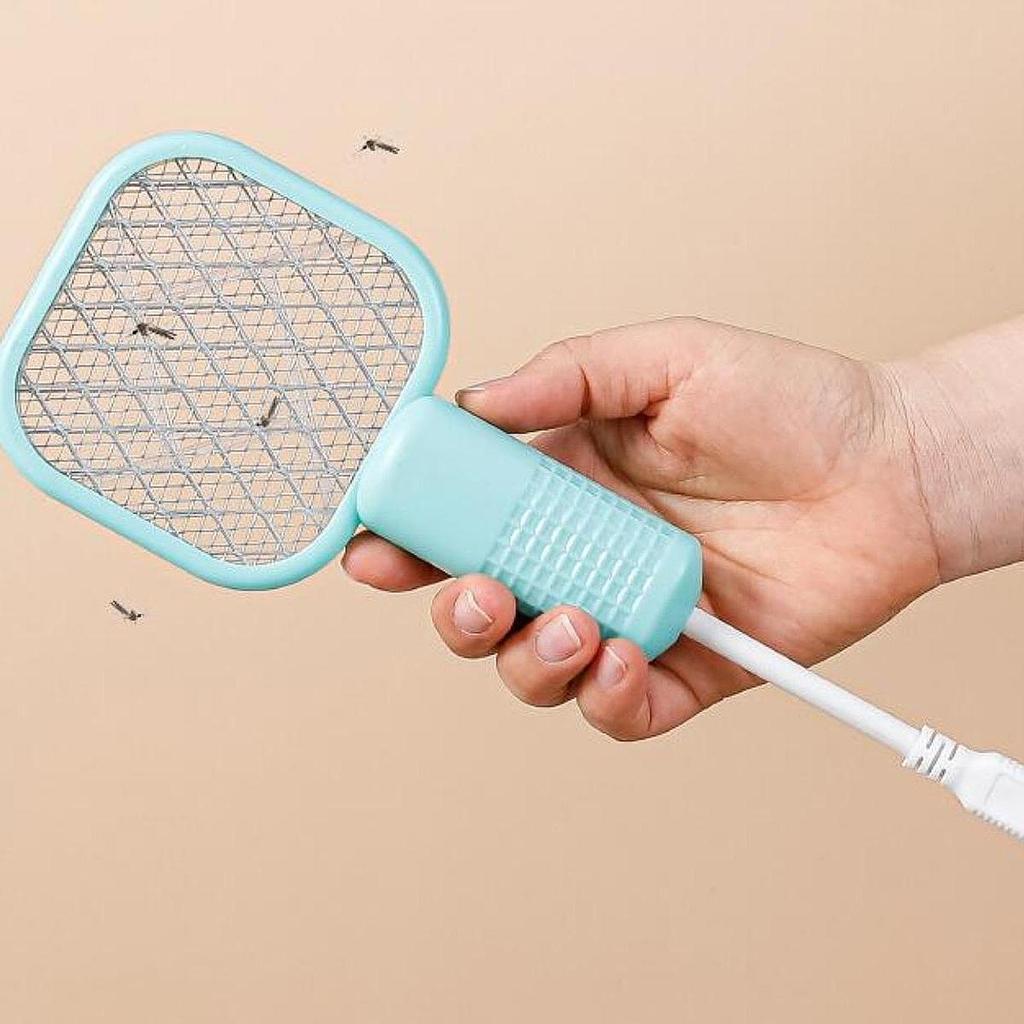 Elektrische Fliegenklatsche 5V Handheld Tragbar Praktisch 3,7W Leichtes Insektenvernichter-Racket für Terrasse Reise Hinterhof Sommer Büro