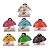 Artistic Hand Paint Folding Fan Traditional Design Wood Type Home Decoration Dance Hand Fan