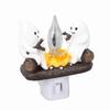 Geister Lagerfeuer Flackerndes Nachtlicht US-Stecker Gruselige Lagerfeuerlampe Heimdeko