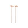 Swarovski Dazzling Swan Series Gold Plated Swan Pierced Earrings Women earrings Blush-Pink 5469990