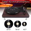 DC 5V 33, 45, 78 RPM Record Player Antique Gramophone Turntable Disc Vinyl Audio RCA R/L Output Out Wood Color USB 320*275*100MM 3.5mm