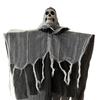 Hanging Skull Horror Ghost with LED Lights Patio Porch Skull Prop for Haunted House Halloween Party Decoration