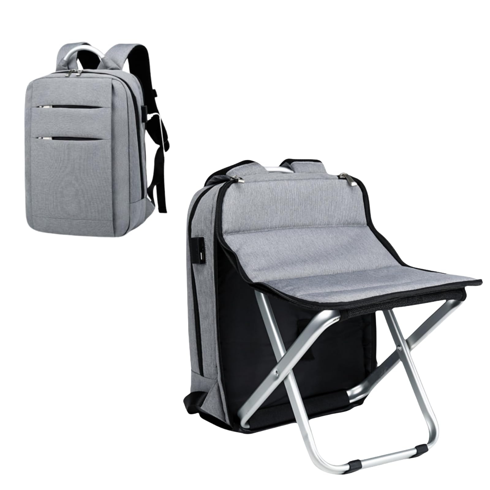 

[POPULAR MARKET] Backpack with Seat, Foldable, Ultralight, Large Capacity, SeatChair, Waterproof, 120kg Weight Capacity, Fatigue Reduction,