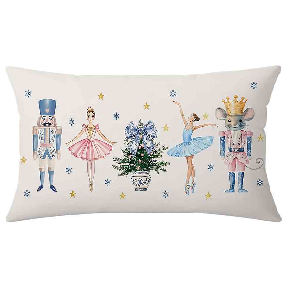Christmas Theme Decorative Pillow Case For Living Room Sofa Cushion Cover Holiday Home Decoration Accent