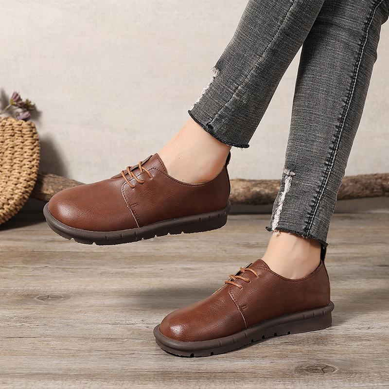 Módní dámské tenisky Jaro Léto Měkká podrážka Římské tenisky Dámské Prodyšné Retro Šití Muffin Podrážka Značkové Boty pro Ženy