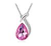 Korean Fashion Glass Crystal Water Drop Necklace Pendant