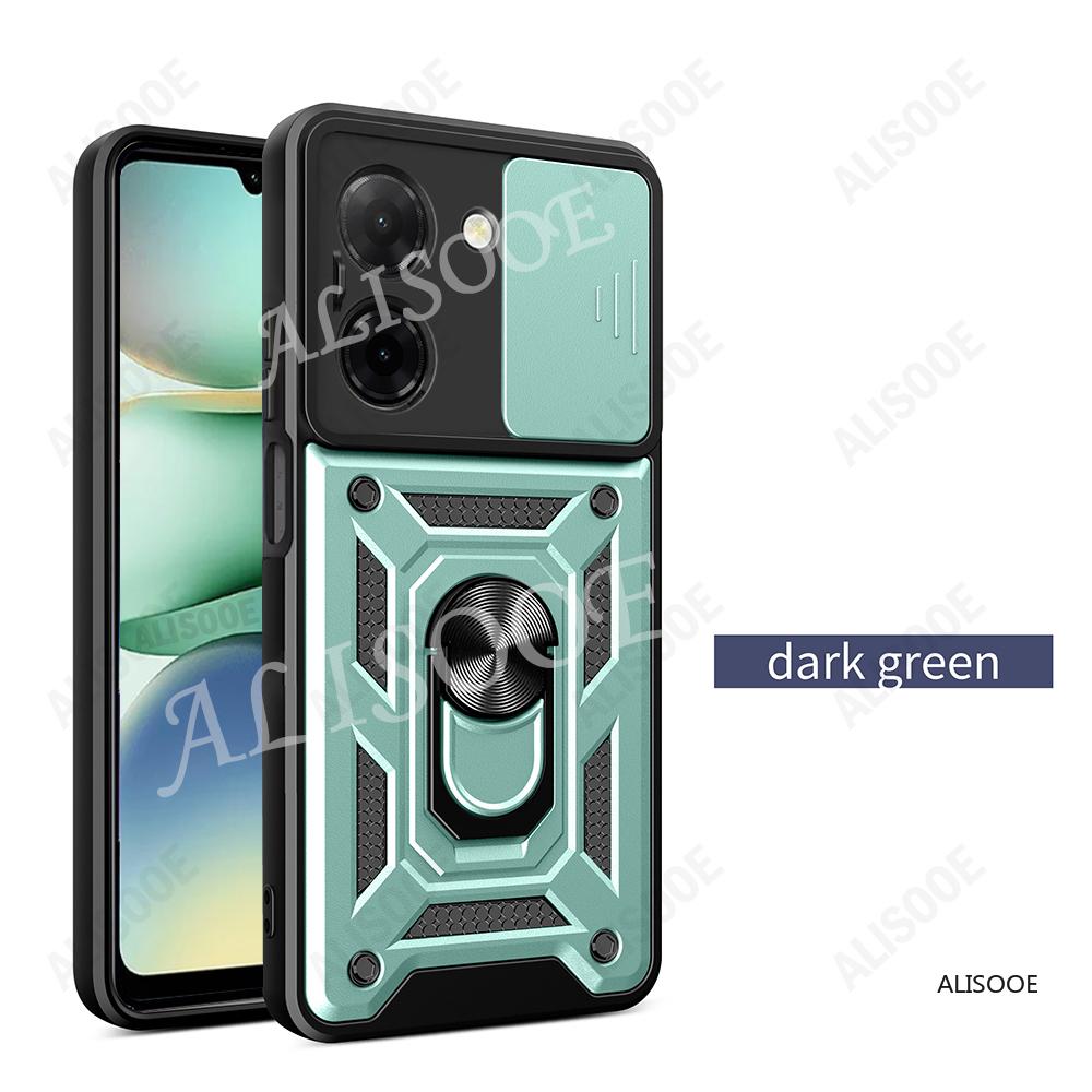 

Броньований чохол для Xiaomi Redmi A5 4G (171мм) Глобальна версія Чохол Слайдер Камери Кільце-підставка Кришка для Redmi A5 4G Ударостійка Capa Redmi A5 4G (171mm) зелений