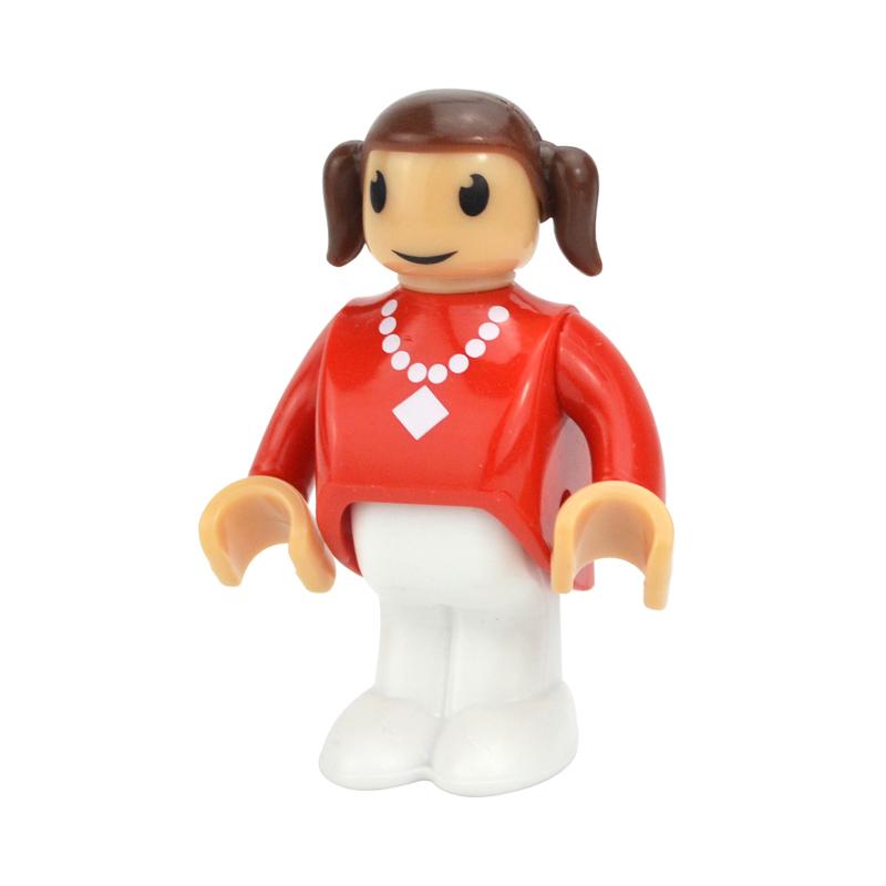 MOC Alle Arten von kleinen Mann Puppenmodellfiguren Zugcharakter Eisenbahnzubehör Bildungsgeschenk Kind für Biro Holzbahnspielzeug