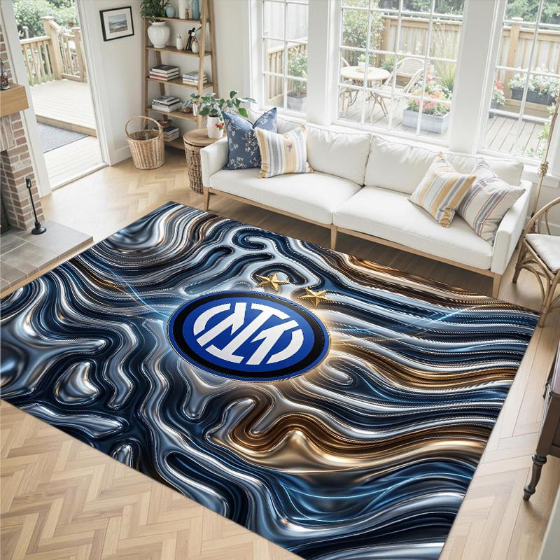 Borussia Dortmund Design Crystal Velvet Carpet Cozy Non?Slip Printed Rug For Bedroom Living Room Entrance