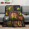 Parrot Portrait Gallery 2D Flat Pattern Flannel Blanket, High Quality All Seasons, Home Decor, Warmth and Comfort, Perfect for Christmas Gifts.