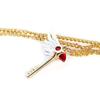 Cardcaptor Sakura Necklace Ladies Keychain Fashion Bird Pendant Anime Magic Stick Cosplay Props Girls Gift